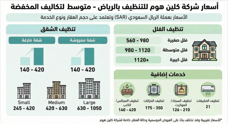 شركة نظافة بالرياض اسعار شركات تنظيف المنازل بالرياض